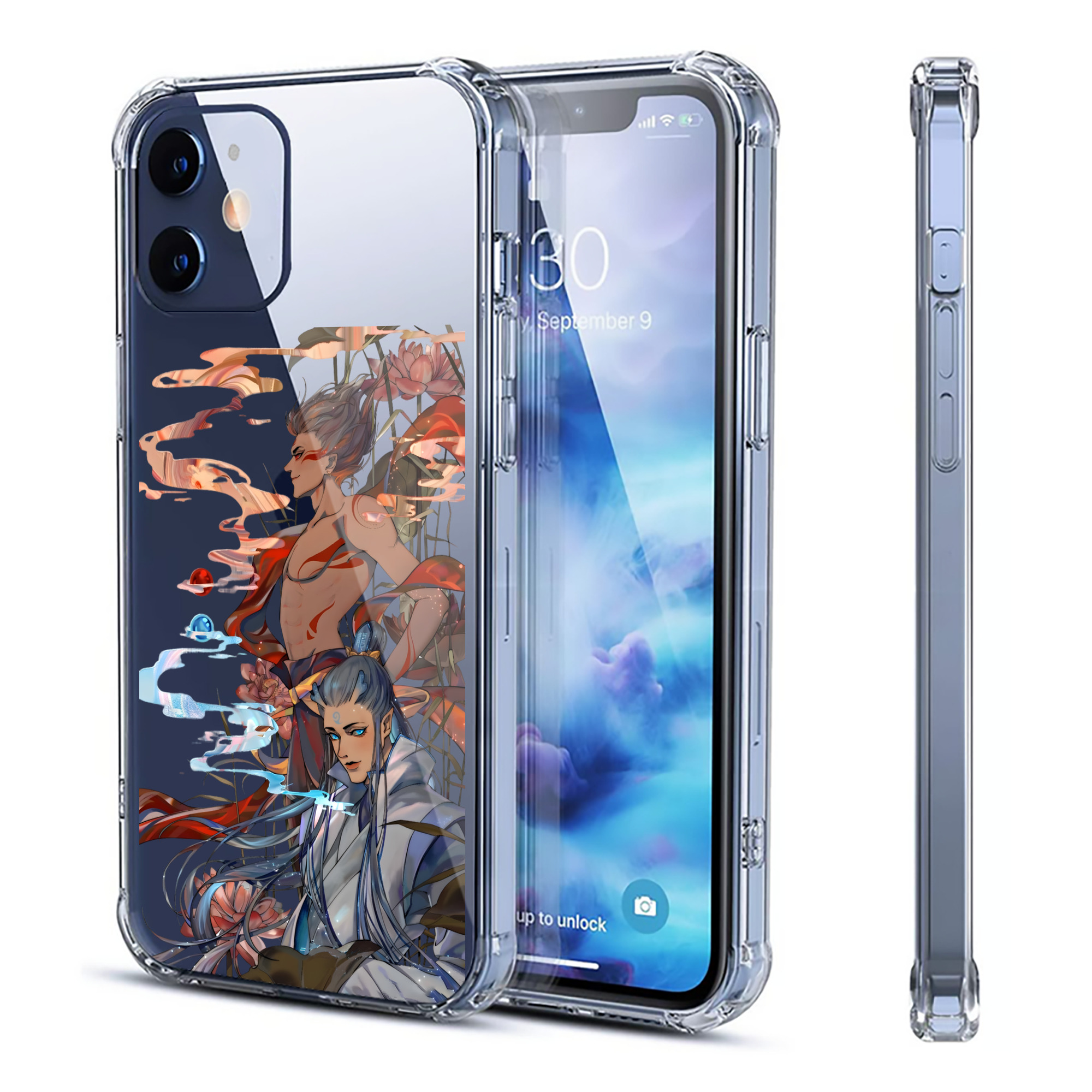 （画像用） Ne Zha 2 ナタ 魔童の大暴れ 【iPhone 12シリーズ対応】透明スマホケース（クリアソフトケース）